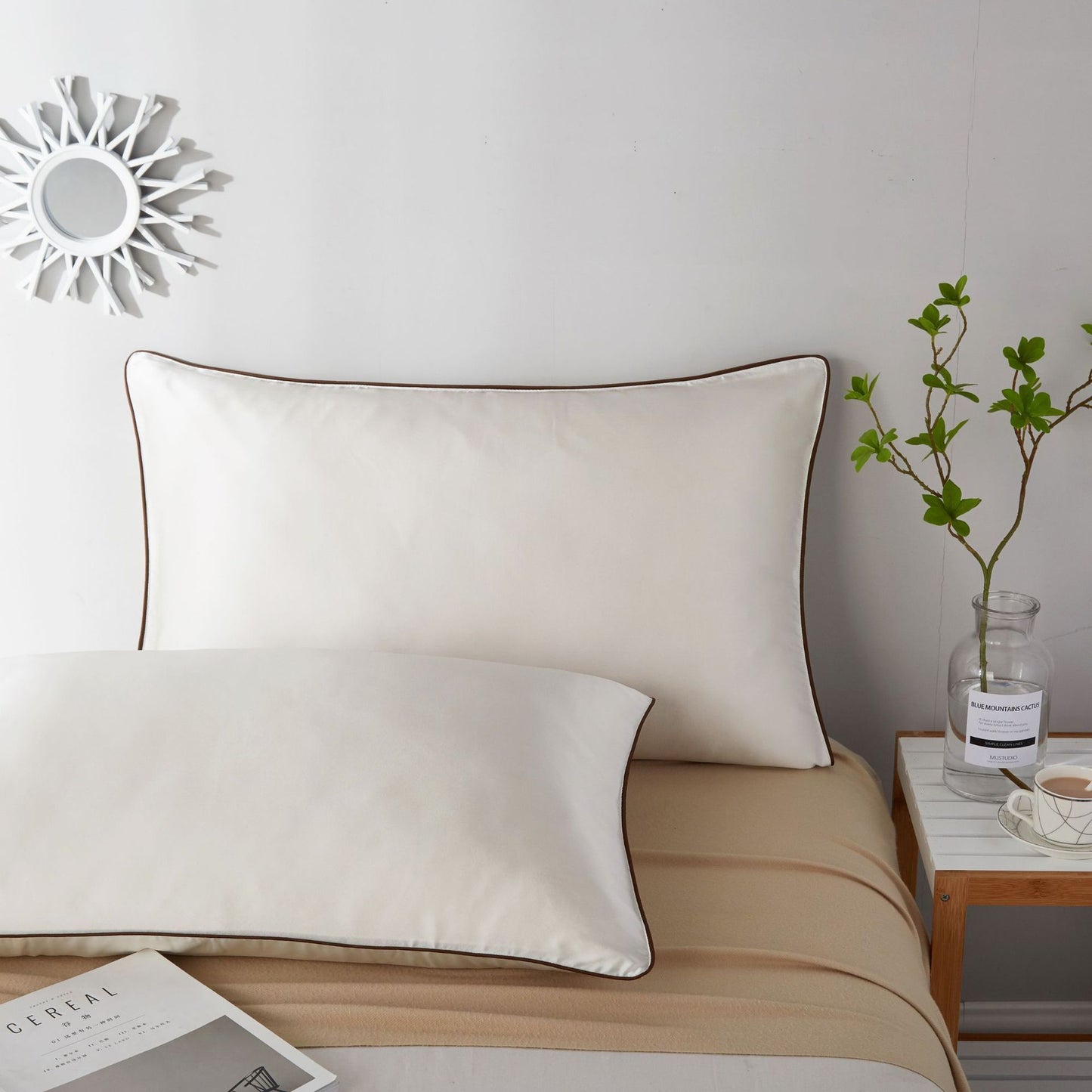 Satin pillow cover