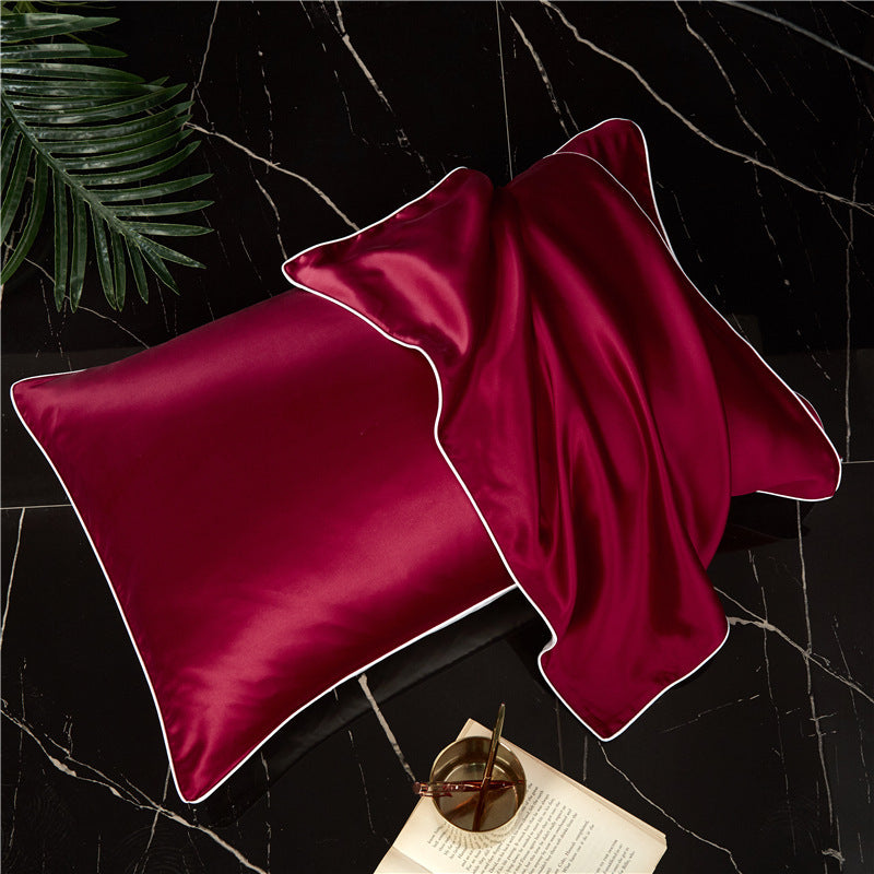 Satin pillow cover