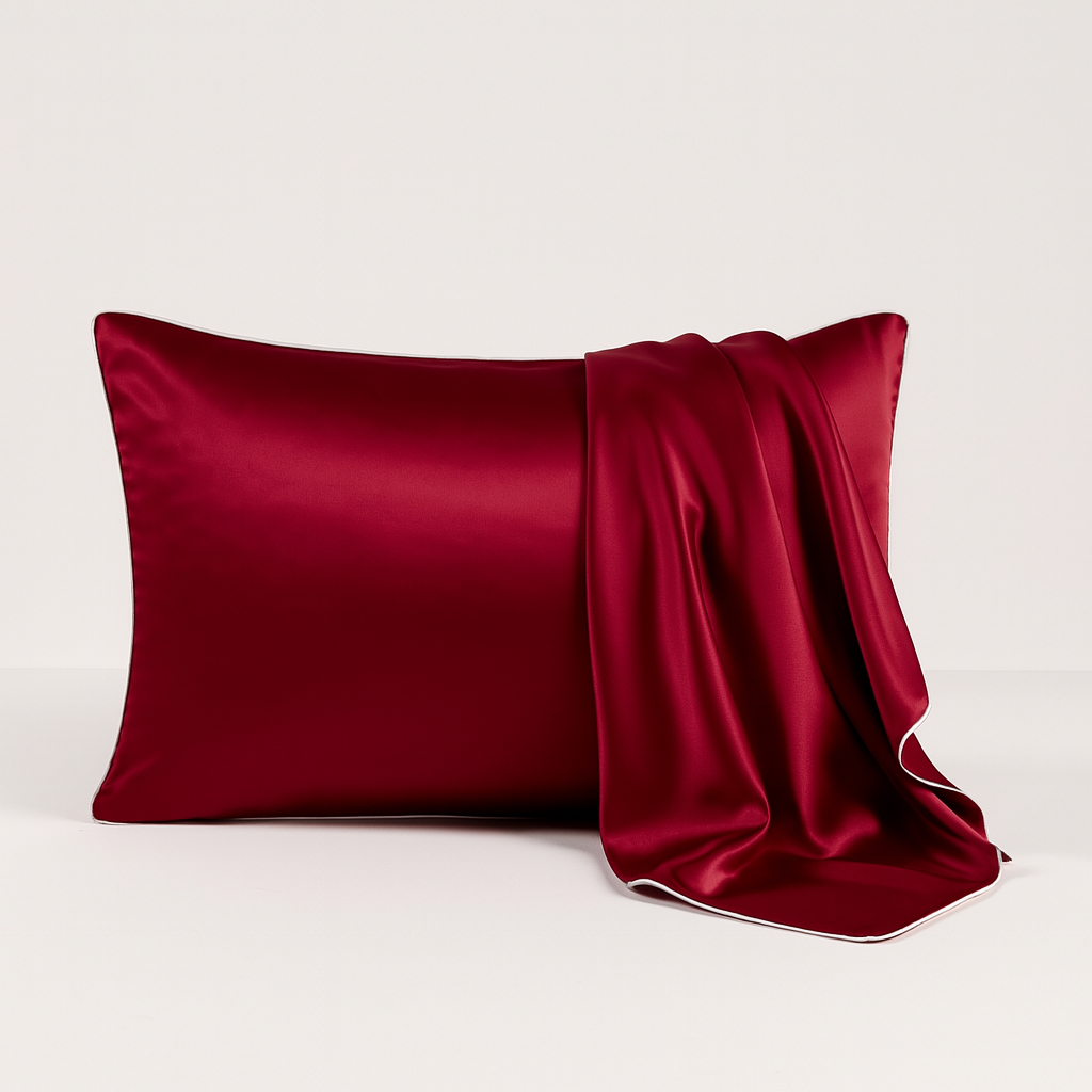 Satin pillow cover